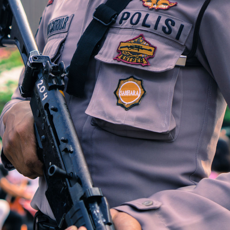 Indonesian-Police-Officer