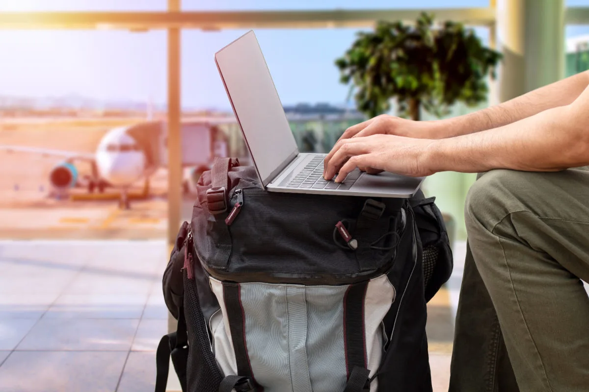 Laptop on Backpack at Airport.jpg