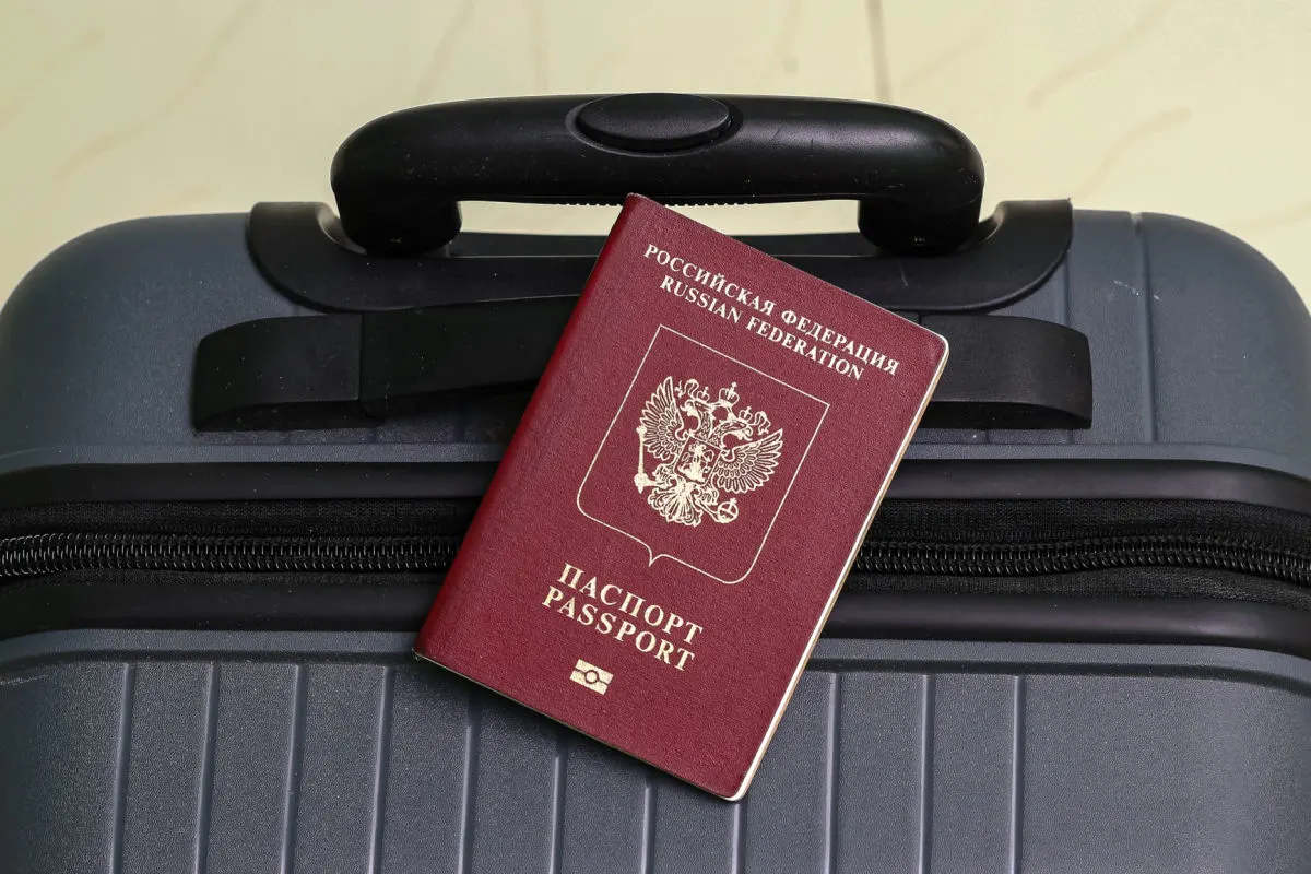 Russian Passport on Luggage Bag.jpg