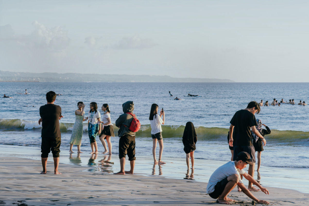 Busy Beach in Bali with Tourists.jpg