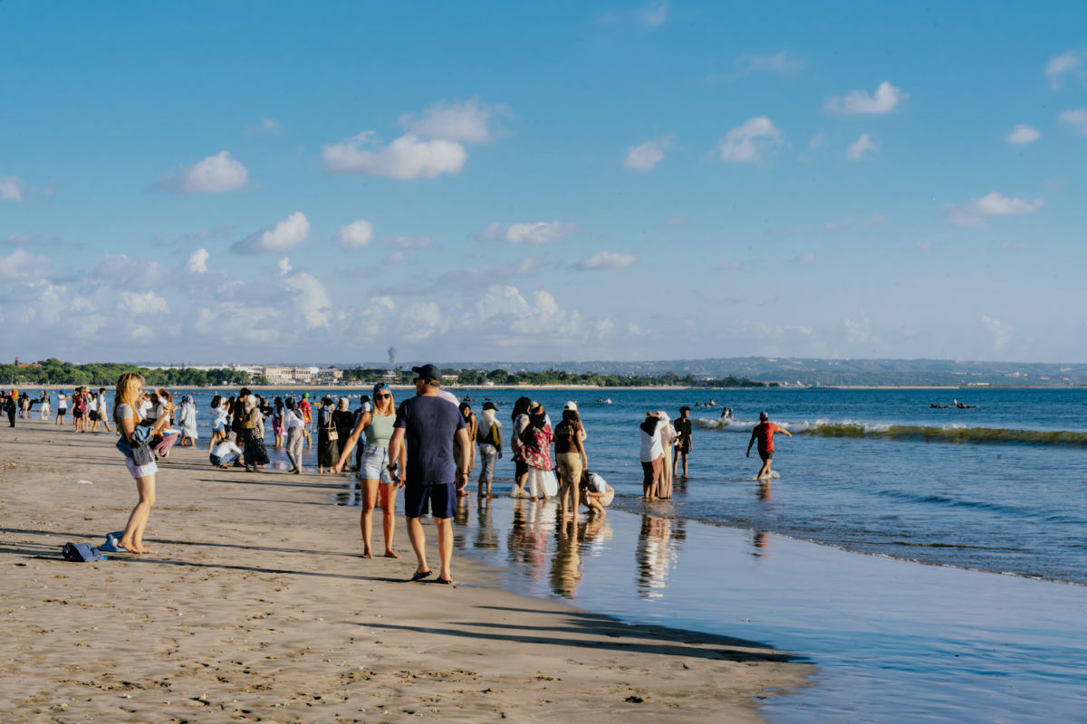 Tourists On Busy Bali Beach.jpg