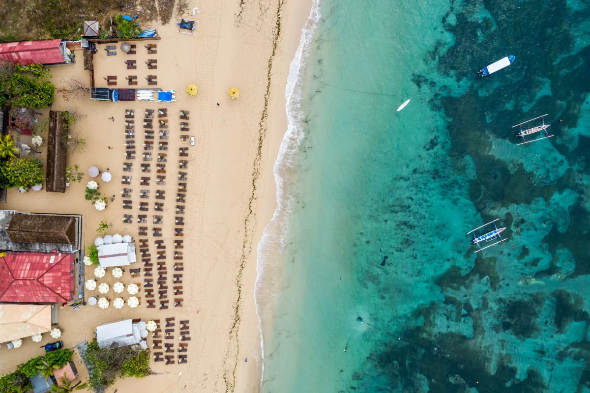 Nusa Dua Beach from above in Bali.jpg