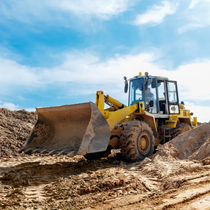 Dumper-Truck-On-Construction-Site