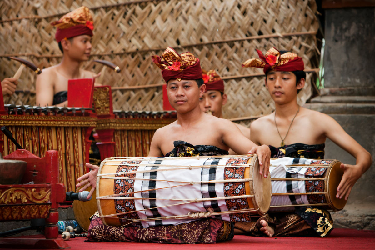 Young Men In Bali As Part Of Gamelan Orchestra.jpg