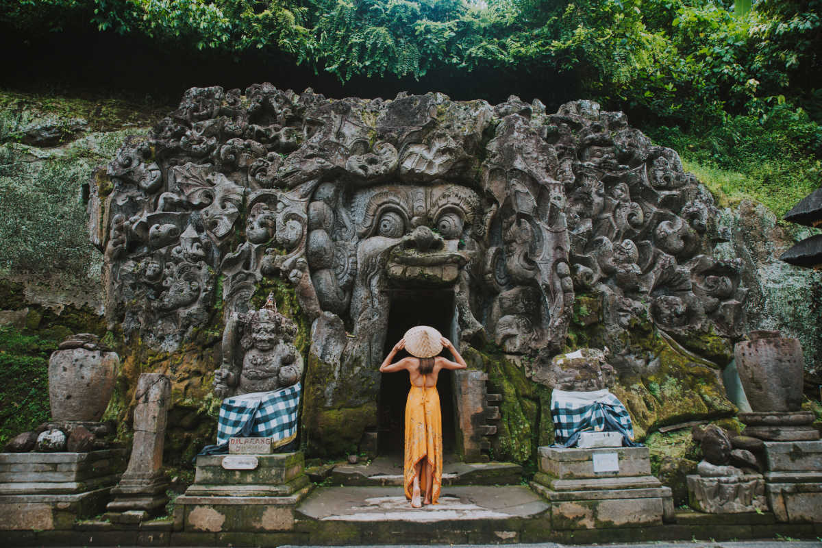 Goa Gajah Temple Outside Ubud in Bali