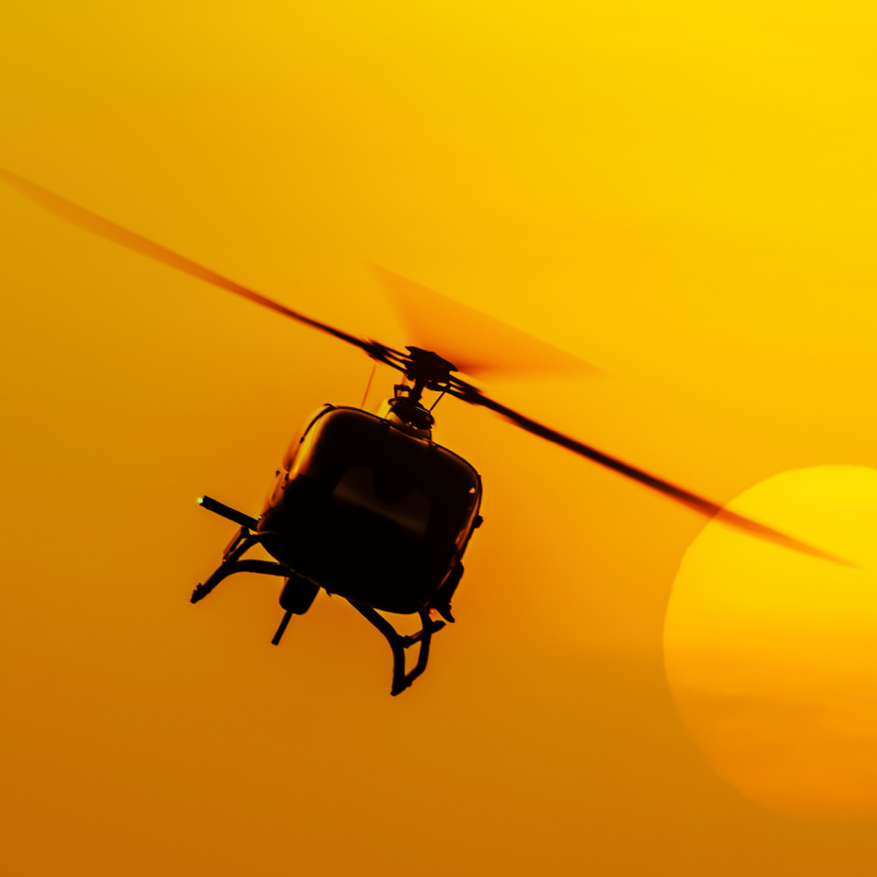 Helicopter-at-Sunset