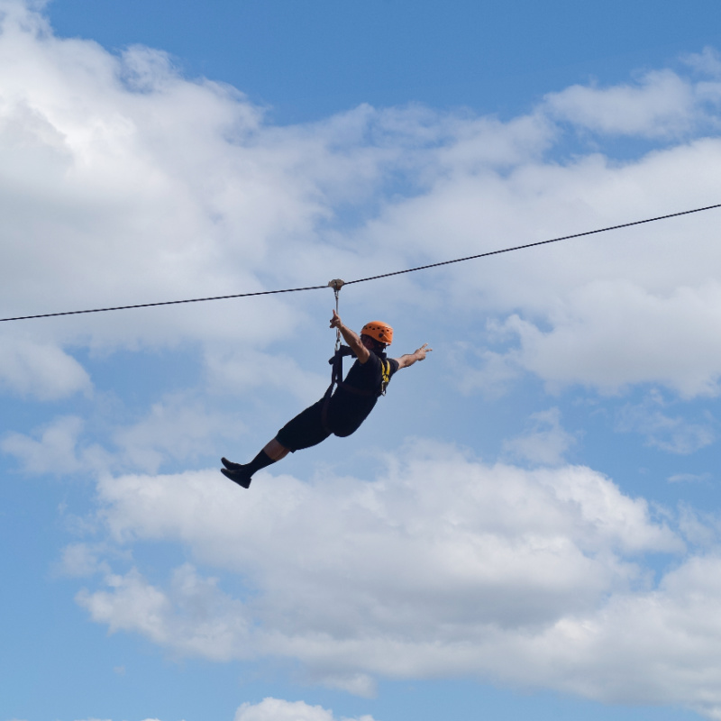 Tourist-on-Zipline-adventure-activity