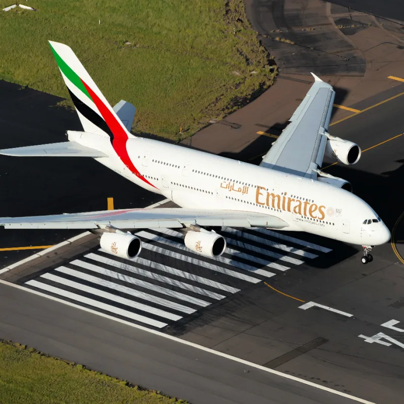 Emirates A380 Plane on Runway.jpg