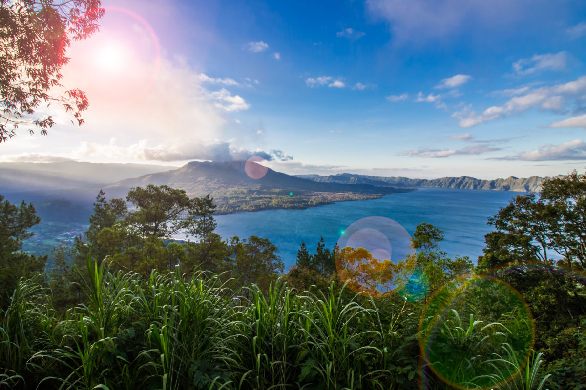 Mount Batur Lake Batur View Kintamani Bali