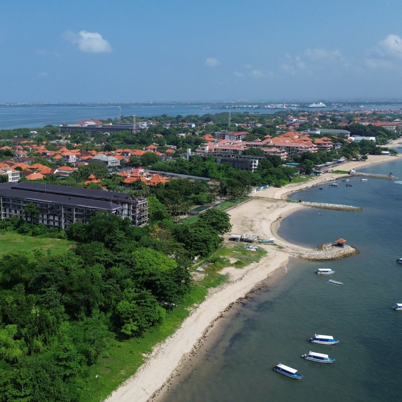 Ariel-View-of-Nusa-Dua-In-Bali-Hotels-and-Beach