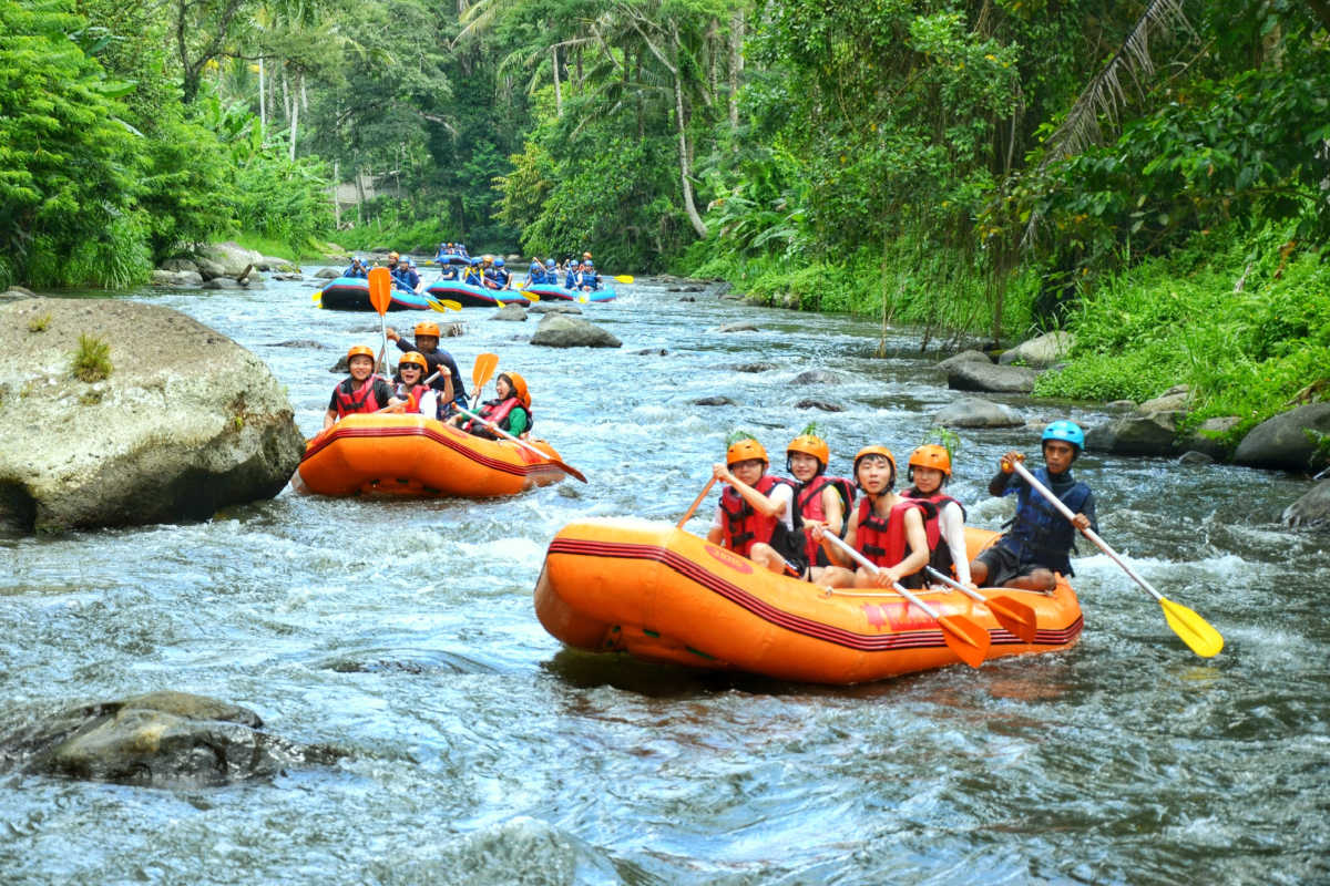 Rafing in Bali Tourists Day Trip To Ubud River