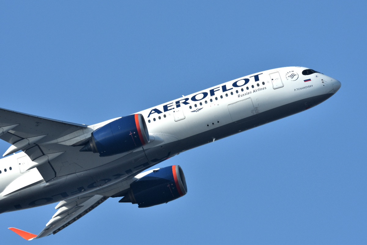 Aeroflot Plane in Sky Russian Airline in Bali.jpg