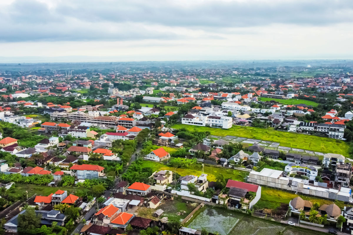 View of Canggu Rice Paddies With New Built Hotels and Villas in Bali.jpg