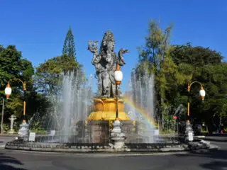 Statue and Water Fountain in Denpasat City Bali.jpg