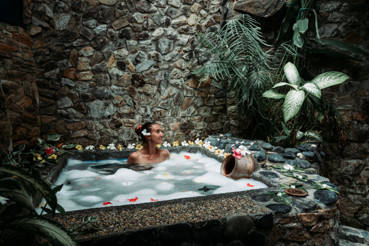 Woman In Spa Bath in Bali.jpg