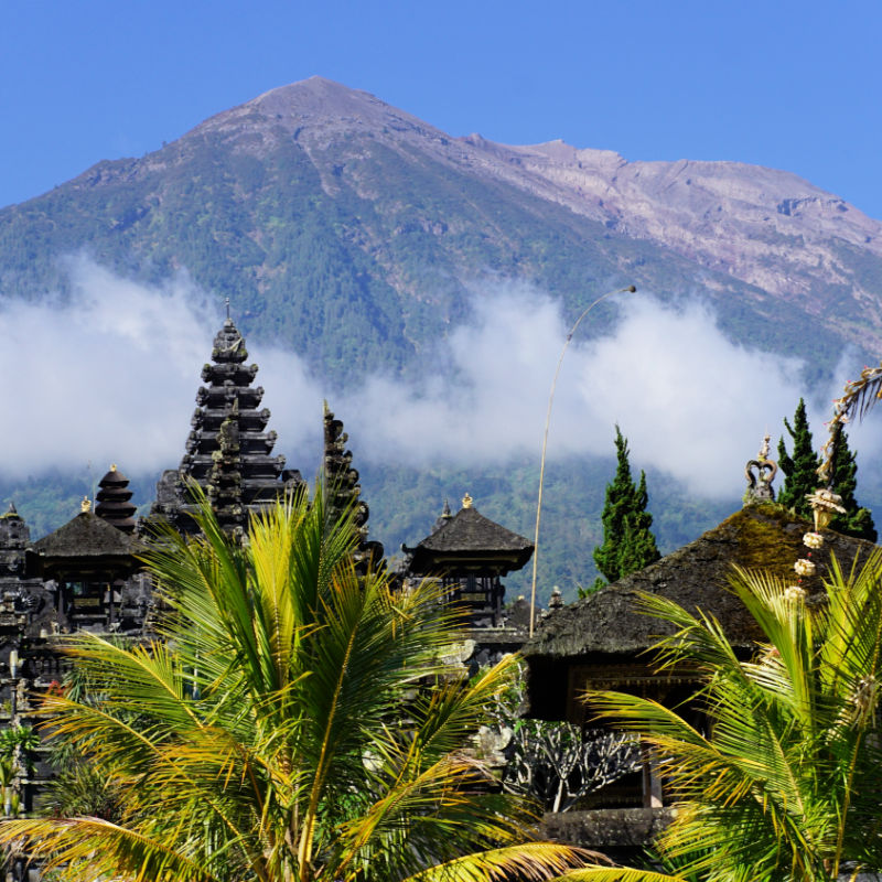 Mount-Agung-And-Temple-in-Bali