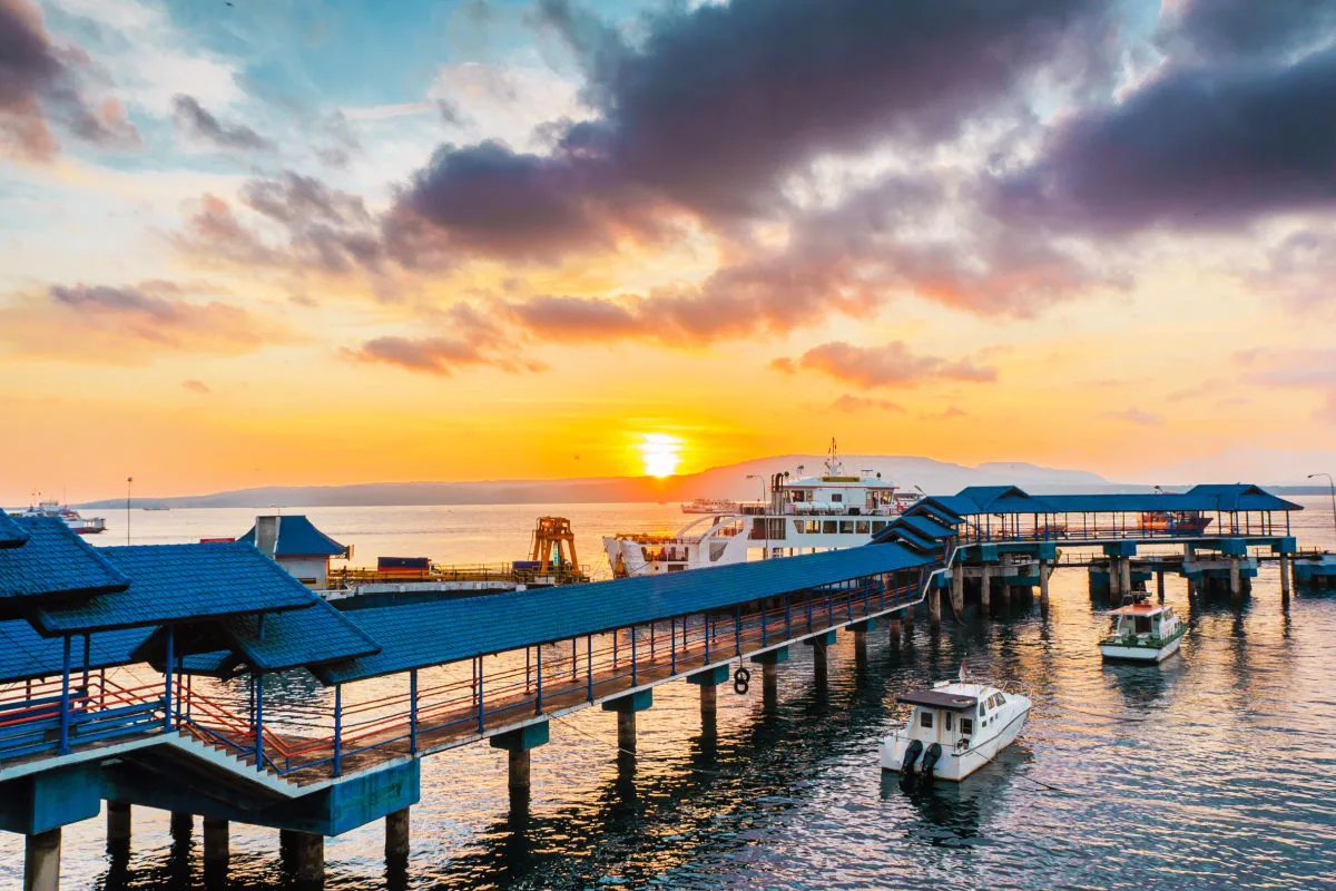 Ketapung Harbor in Banyuwangi East Java View Of Bali.jpg
