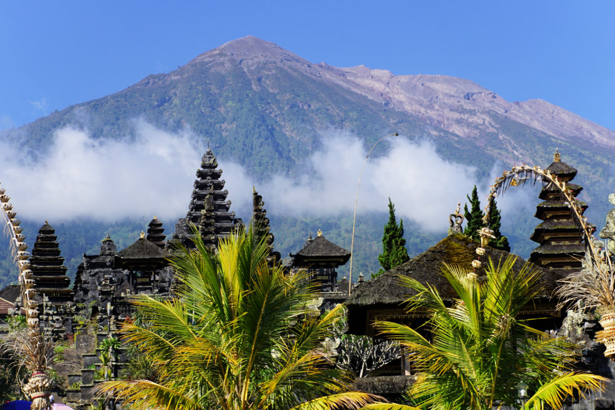 Mount Agung And Temple in Bali.jpg