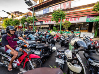 Moped Car Park in Bali Traffic Congestion.jpg