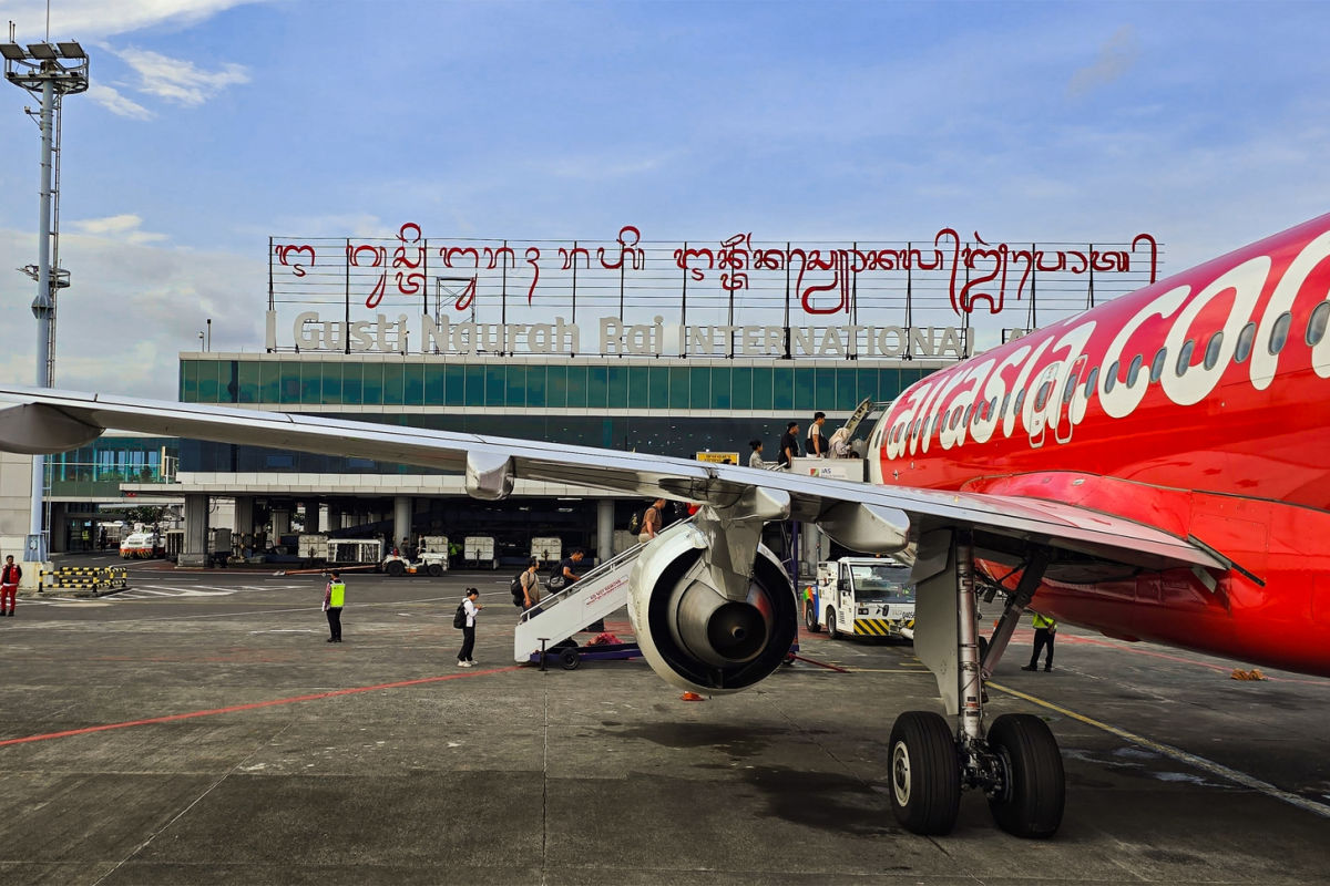 AirAsia Plane at Bali Airport 