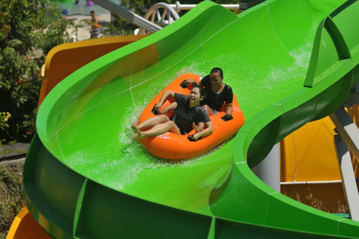 Two Women on Waterslide at Waterbom in Kuta Bali.jpg