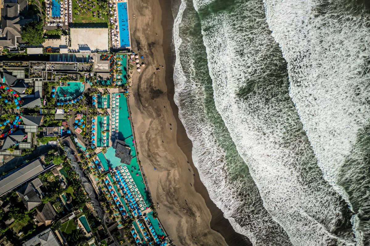 View of Finns Beach Club and Berawa Beach in Canggu Bali.jpg