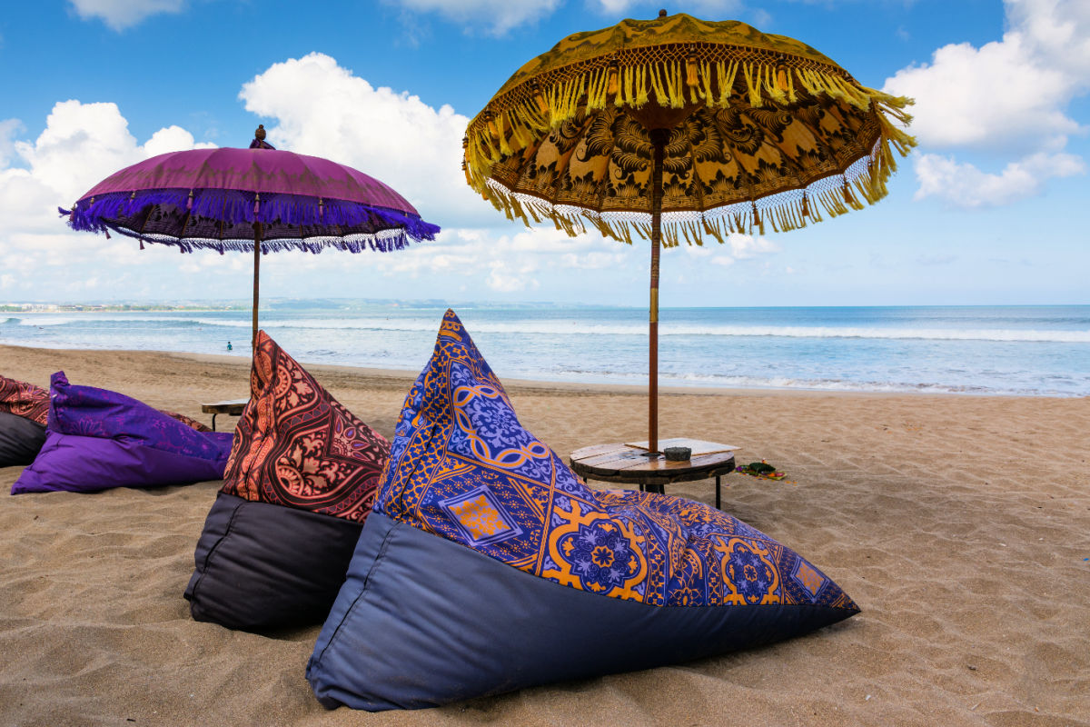 Sunlounger and Umbrella on Bali Beach.jpg