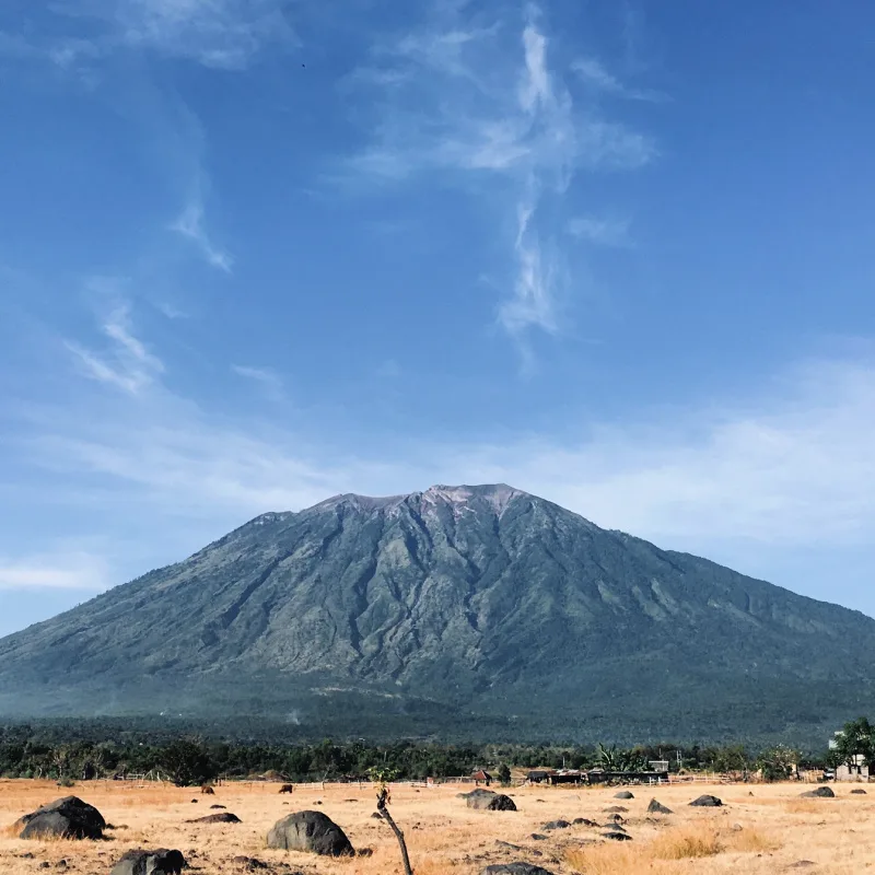 Mount Agung and Savana Tianyar in Bali.jpg