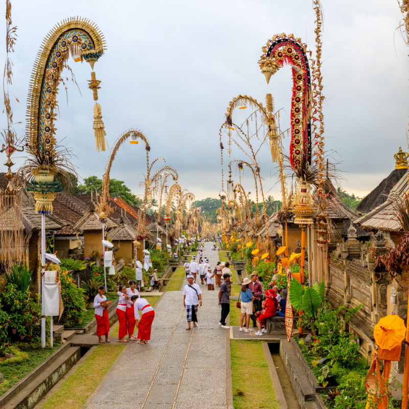 Penglipuran Village During Galungan Festival