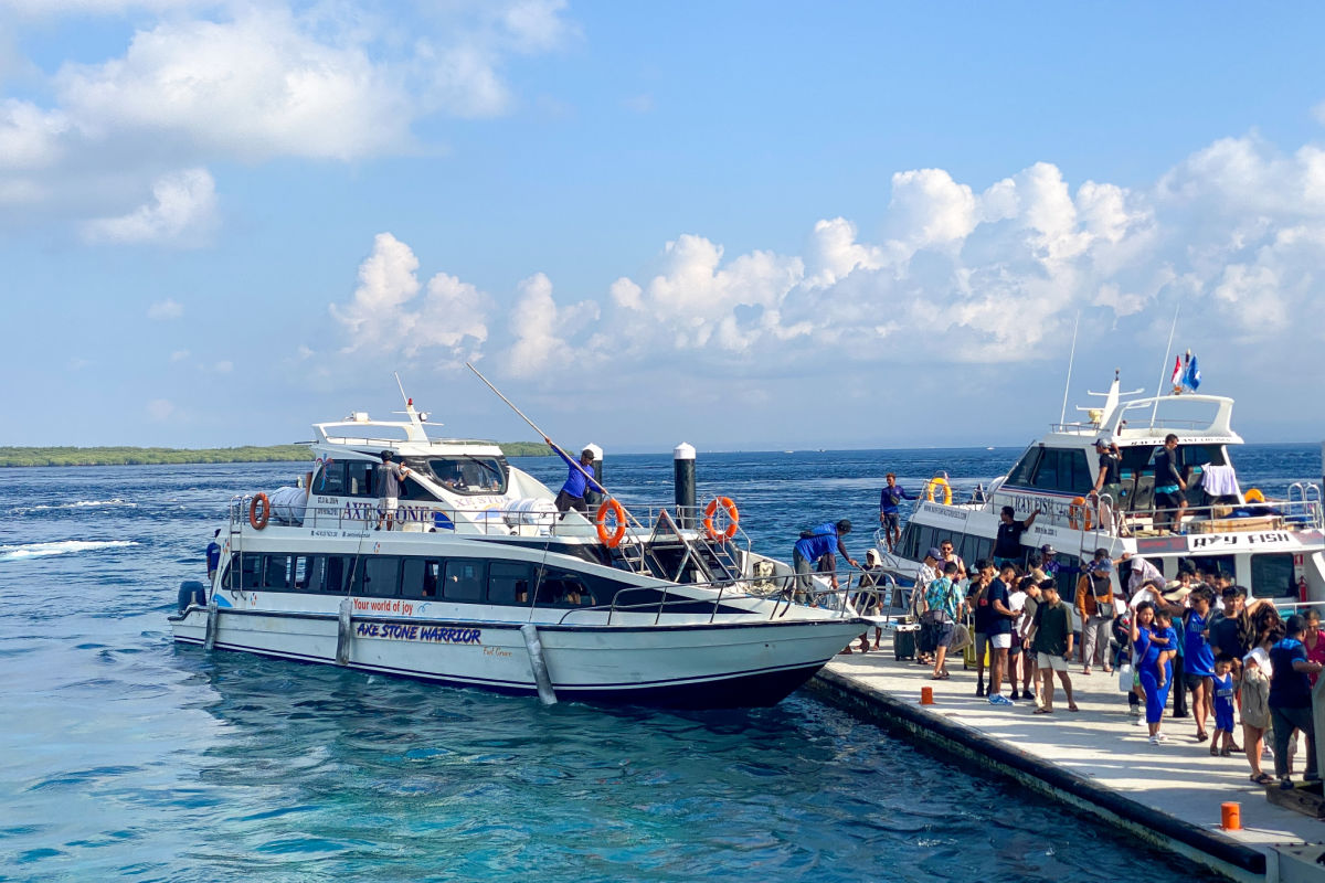 Fast Boats At Nusa Penida Harbor