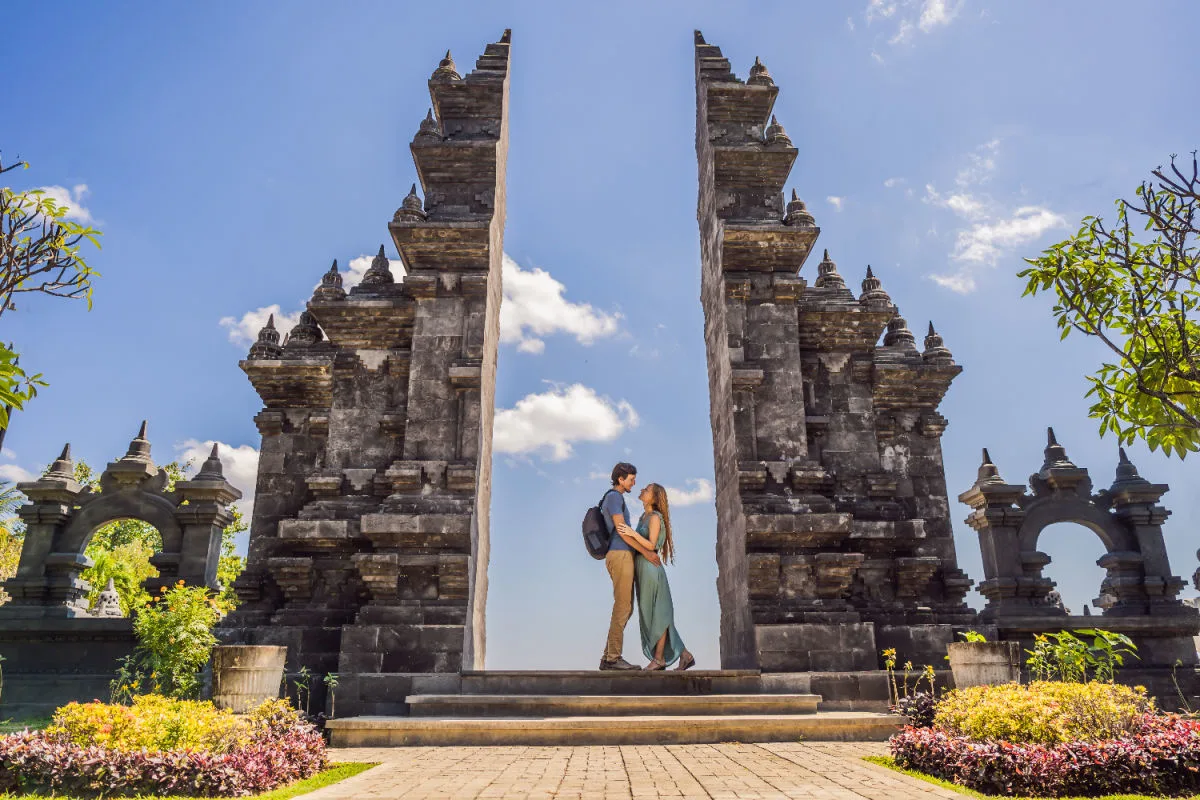 Couple at Gates of Heaven Temple in Bali.jpg