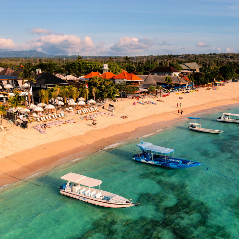 Boats in Nusa Lembongan Bali