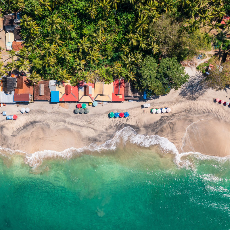Candidasa Beach From Above East Bali