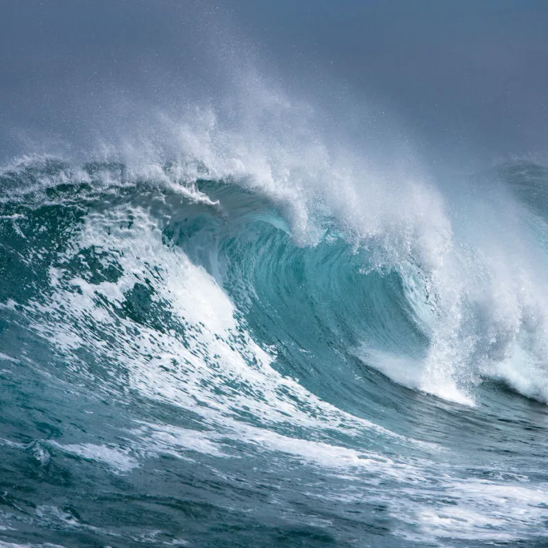 High Wave in Bali Ocean Storm