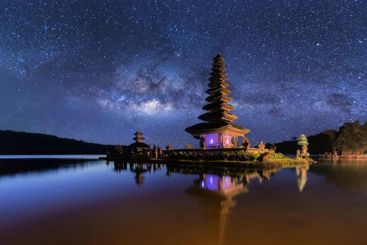 Stars Over Ulun Danu Beratan Temple in Bali.jpg