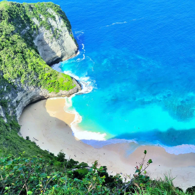 View of Kelingking Beach in Bali Nusa Penida