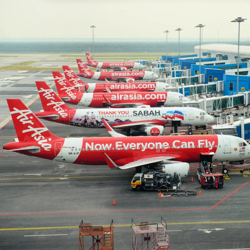 AirAsia Planes At Airport