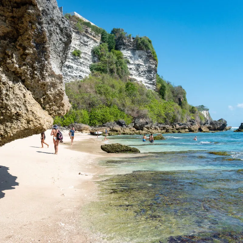 Cliffs of Uluwatu Beach in Bali