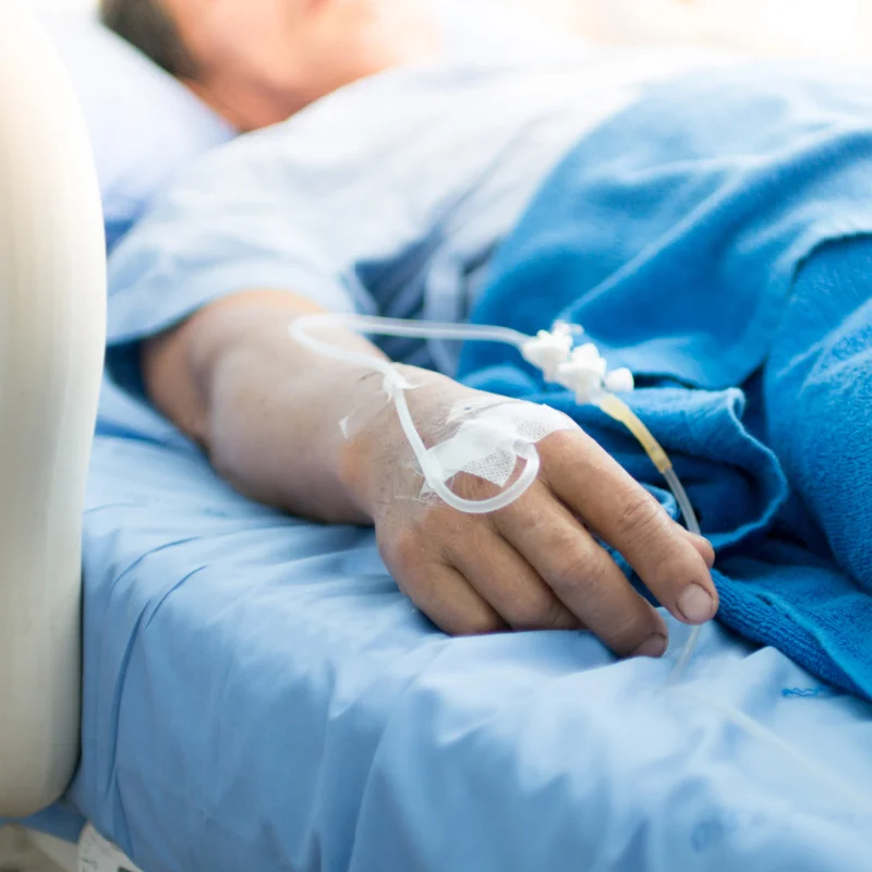 Paitent in Hospital Bed in Bali