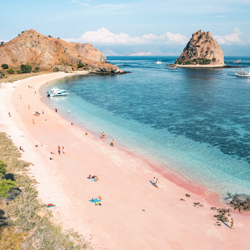 Pink Beach in Labuan Bajo Komodo Island