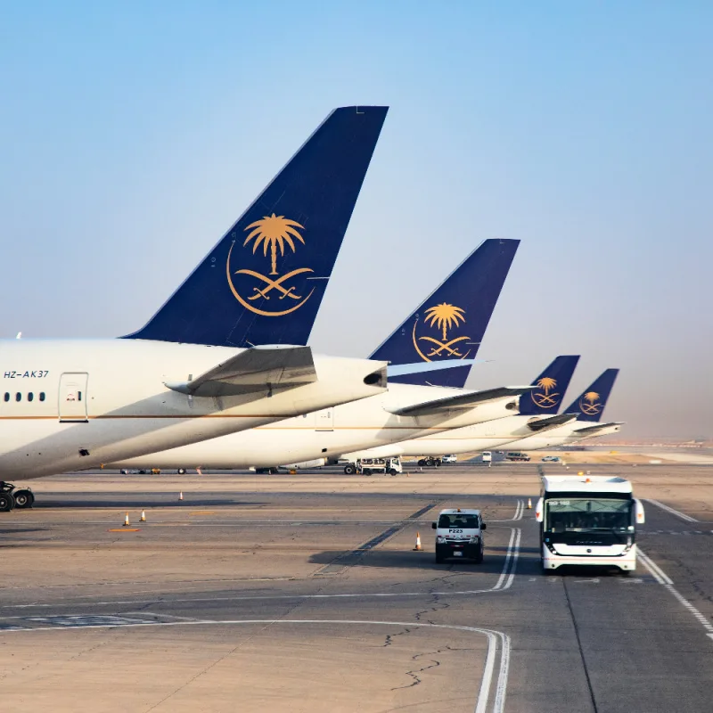 Saudia Planes on Airport Apron