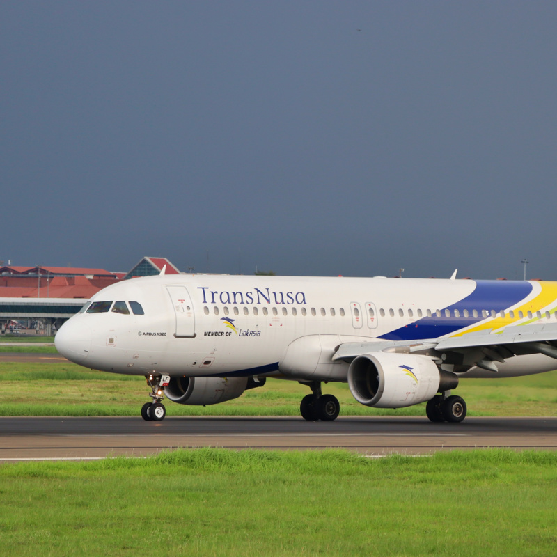 TransNusa Plane at Airport