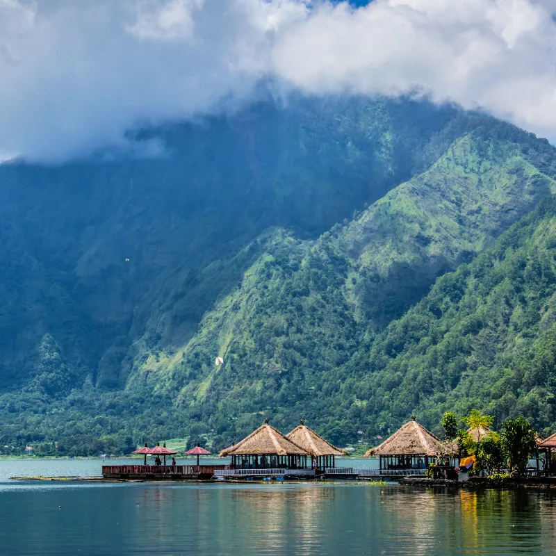 View of Lake Batur Kintamani Bali
