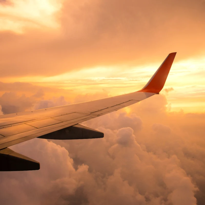 Plane Wing In The Sky