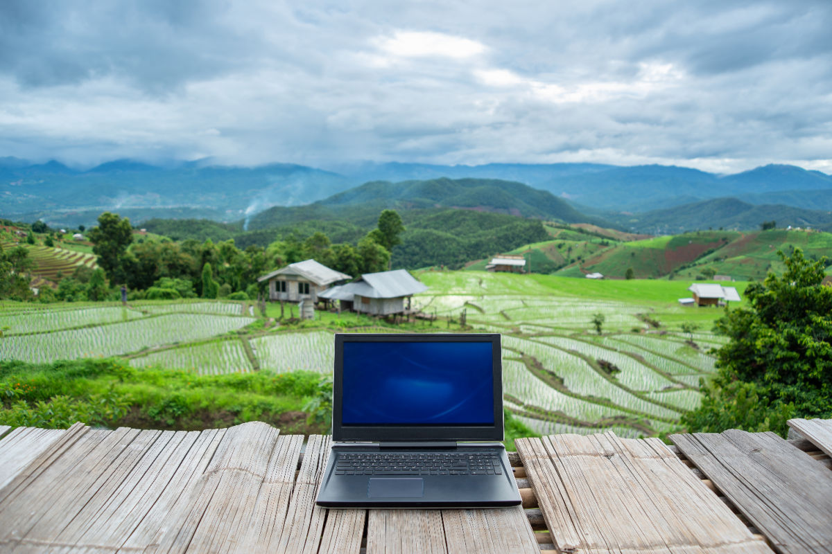 Laptop Overlooking Bali Rice Field Digial Nomads.jpg