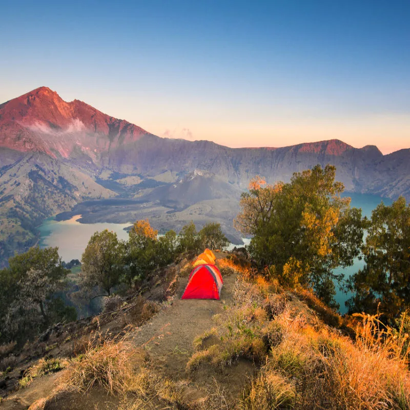 View of Mount Rinjani Lombok