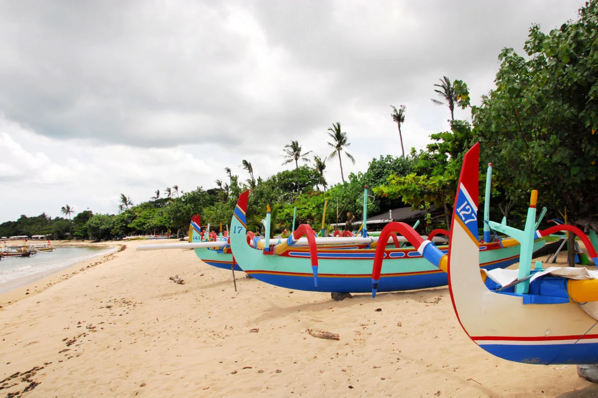 Jukung Boats On Sanur Beach.jpg