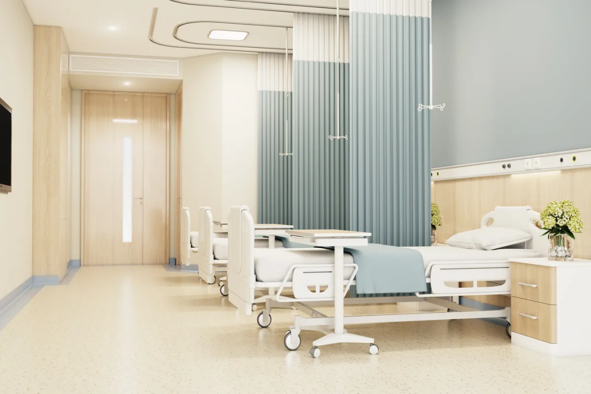 Inside of Modern Hospital Ward Bali