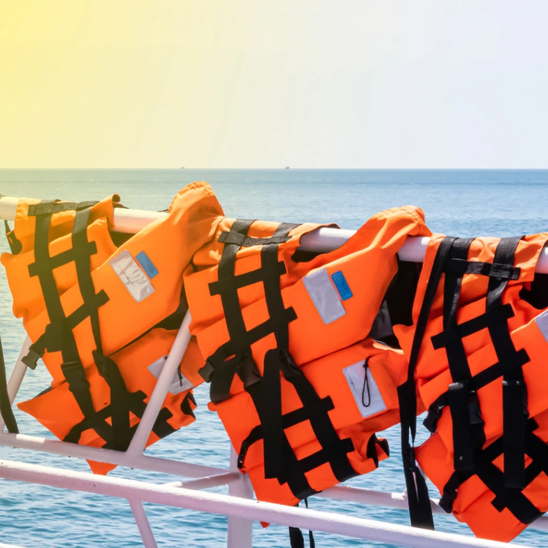 Life Vests On Boat