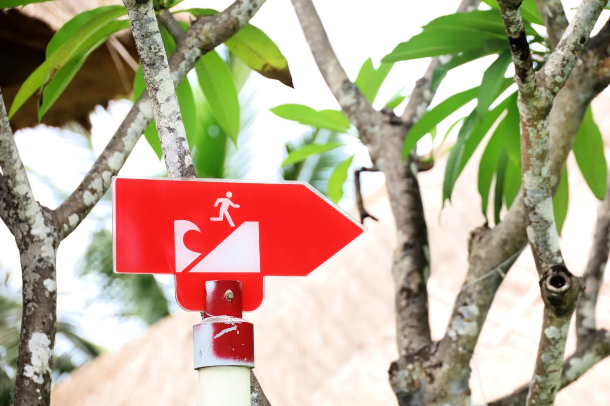 Earthquake Tsunami Evacutation Route Sign.jpg